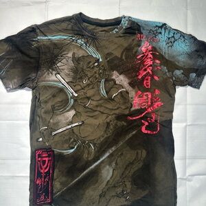 Vintage Affliction x Horiyoshi Limited Edition Y2K Heroes & Demons T-Shirt M USA